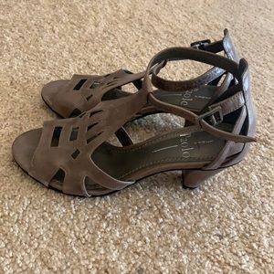 WOMENS GRAY PAOLO HEEL